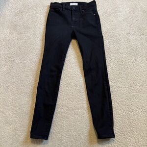 Madewell 9” High Rise Skinny Black Jeans Size 26